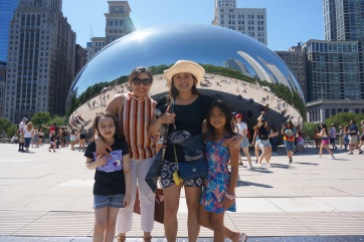 MTs in Chicago (Ednie Mckeehan and Marie Frances Pomperada with their girls)
